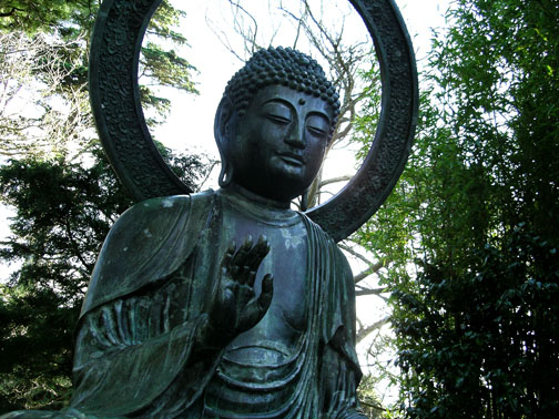 Buddha Statue im Japanese Tea Garden